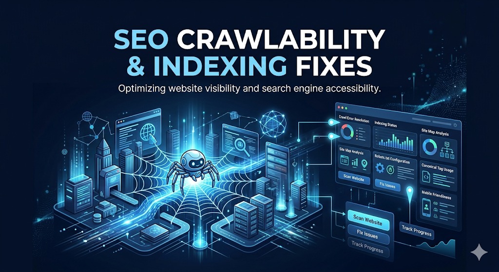 Website crawlability and indexing improvement process